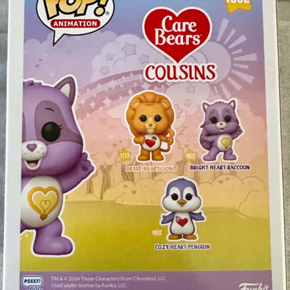 Care Bear Cousins Bright Heart Raccoon Funko Pop! Vinyl Figure #1802 - Picture 3 of 3
